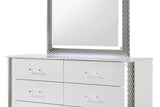 Dina White LED Chest - Ella Furniture