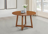 Dinah Round Solid Wood Dining Table Walnut 108471 [ETA: 4/1/2024] - Ella Furniture
