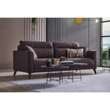 Alto Brown 3-Seater Sofa Bed With Storage - Ella Furniture