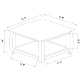 DIXON DINING SET Dixon 3-piece Rectangular Wood Coffee Table Set Espresso 701078-S3 - Ella Furniture