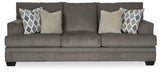 Dorsten Slate Sofa, Loveseat, Chair And Ottoman - Ella Furniture