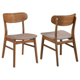 Dortch Dining Side Chair Walnut And Brown (Set Of 2) 108462 [ETA: 4/1/2024] - Ella Furniture