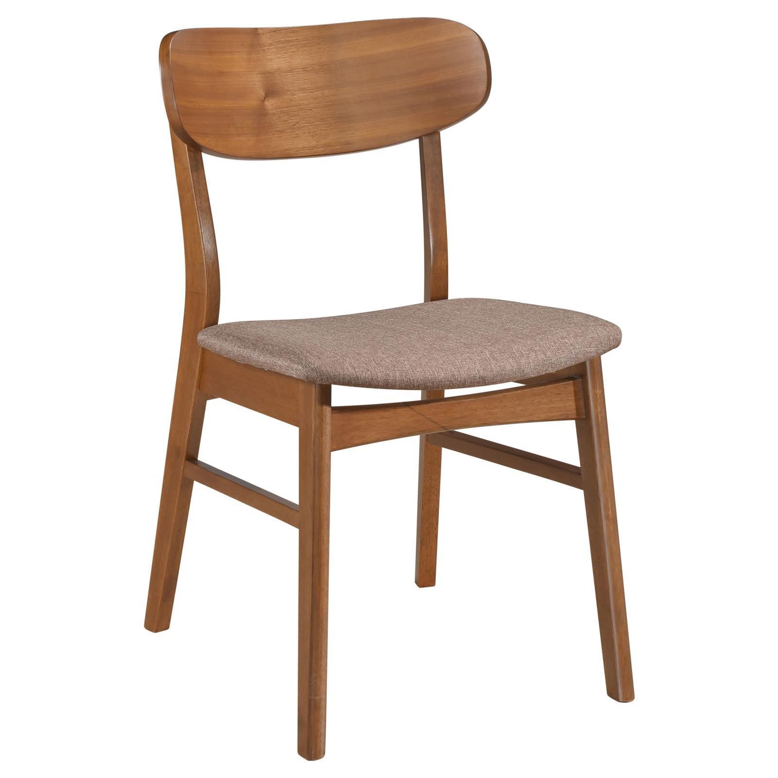 Dortch Dining Side Chair Walnut And Brown (Set Of 2) 108462 [ETA: 4/1/2024] - Ella Furniture