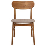 Dortch Dining Side Chair Walnut And Brown (Set Of 2) 108462 [ETA: 4/1/2024] - Ella Furniture