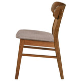 Dortch Dining Side Chair Walnut And Brown (Set Of 2) 108462 [ETA: 4/1/2024] - Ella Furniture