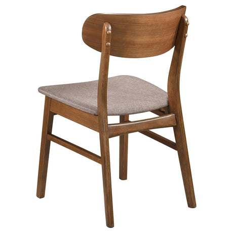 Dortch Dining Side Chair Walnut And Brown (Set Of 2) 108462 [ETA: 4/1/2024] - Ella Furniture