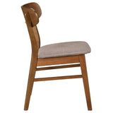 Dortch Dining Side Chair Walnut And Brown (Set Of 2) 108462 [ETA: 4/1/2024] - Ella Furniture