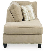 Dovemont Putty 2-Piece Sectional With Ottoman - Ella Furniture
