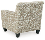 Dovemont Putty Chair And Ottoman - Ella Furniture