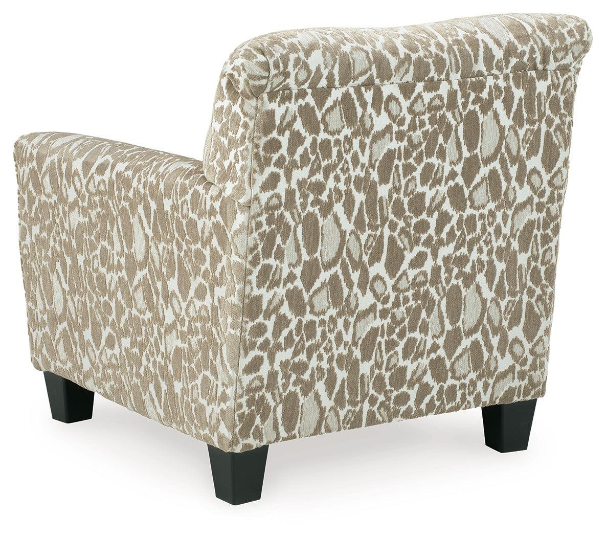 Dovemont Putty Chair And Ottoman - Ella Furniture