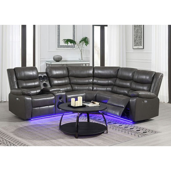 Sonic Gray Power Reclining Sectional