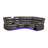 Sonic Gray Power Reclining Sectional