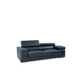 Soho Black Italian Leather Match Sofa, Loveseat, and Chair Set view 4