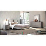 Erika Gray Upholstered Italian Bedroom Set