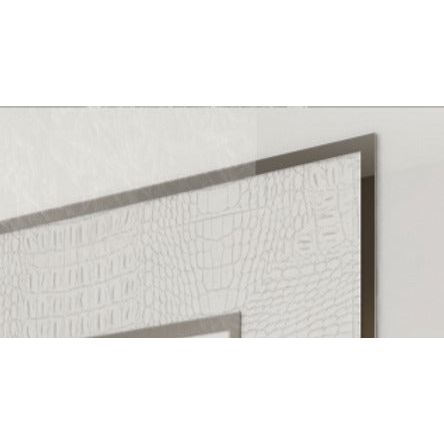 Volare Croco White Nightstand