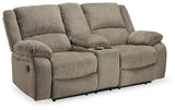 Draycoll Pewter Sofa, Loveseat And Recliner - Ella Furniture