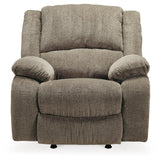 Draycoll Pewter Sofa, Loveseat And Recliner - Ella Furniture