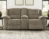 Draycoll Pewter Sofa, Loveseat And Recliner - Ella Furniture