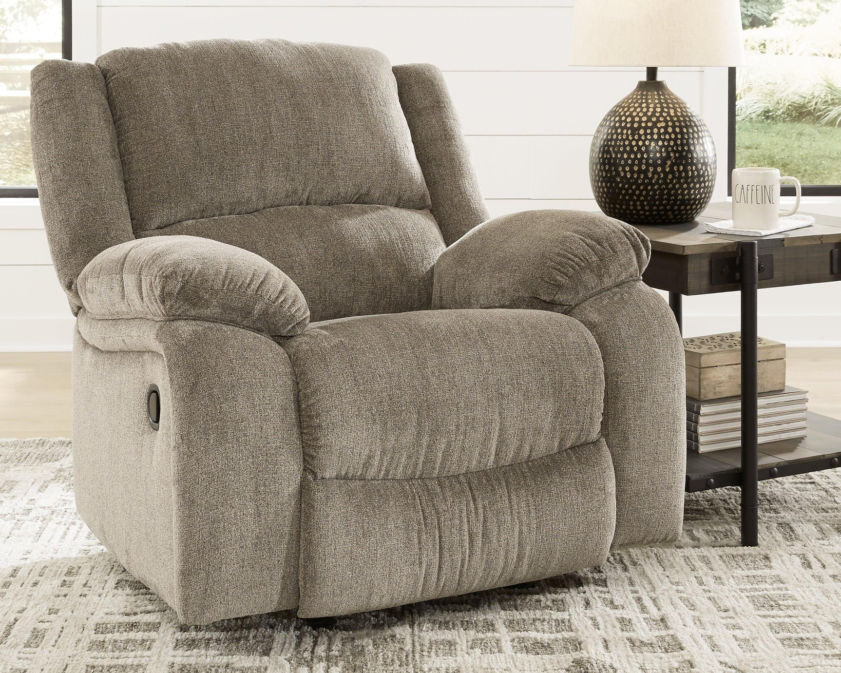 Draycoll Pewter Sofa, Loveseat And Recliner - Ella Furniture