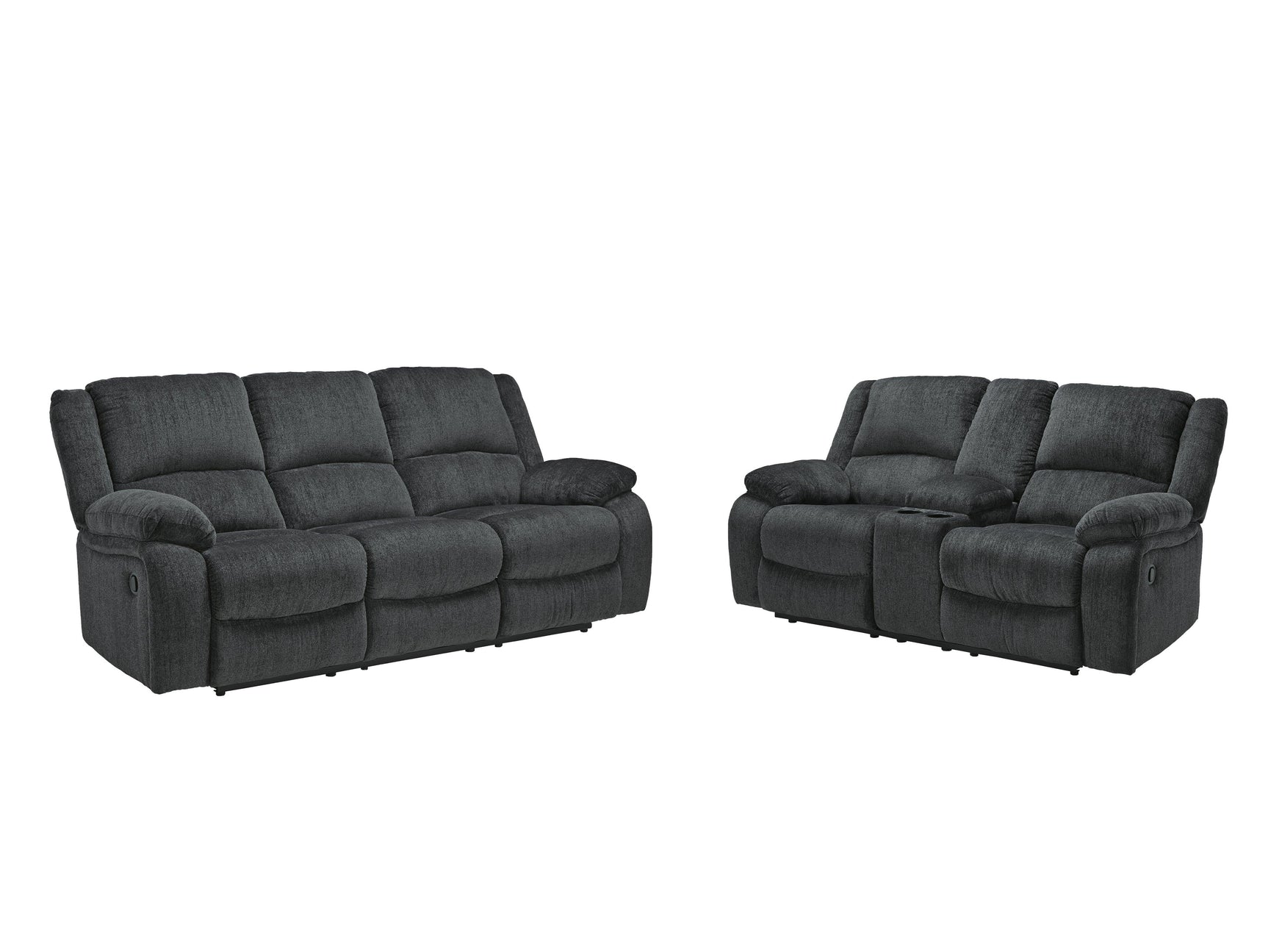 Draycoll Slate Sofa And Loveseat - Ella Furniture