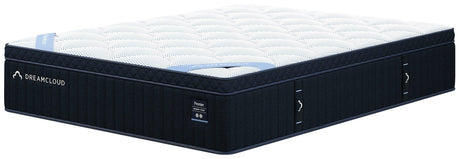 Dreamcloud Premier Memory Foam White Queen Mattress angled view