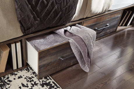 Drystan Multi Bookcase 4 Storage Bedroom Set - Ella Furniture