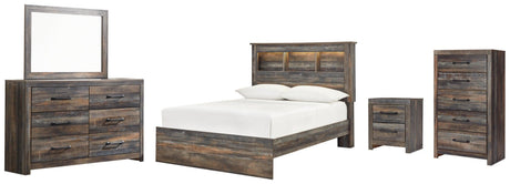 Drystan Multi Bookcase Bedroom Set - Ella Furniture