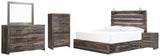 Drystan Multi Panel 2 Storage Bedroom Set - Ella Furniture