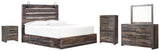 Drystan Multi Panel 4 Storage Bedroom Set - Ella Furniture