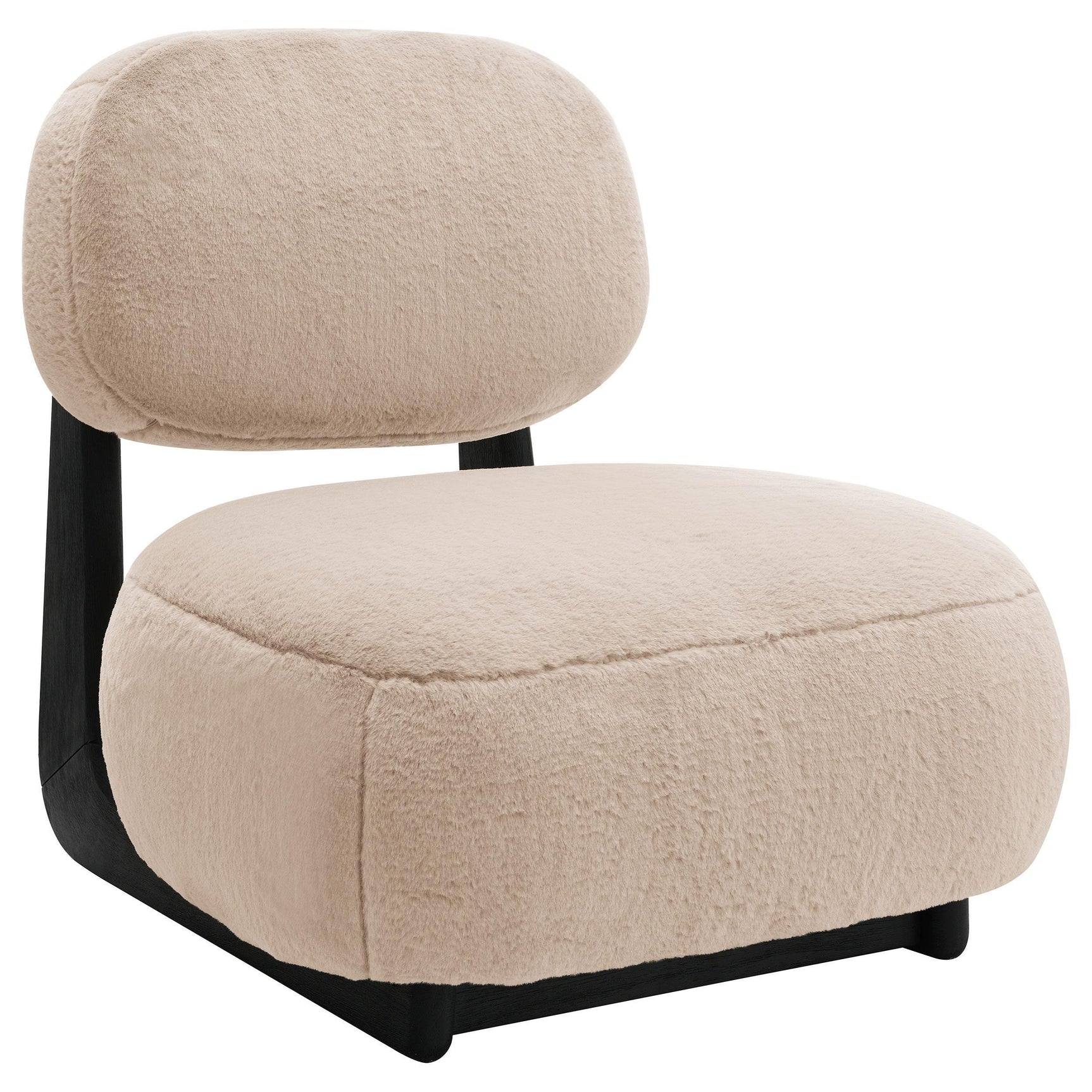Duffie Upholstered Armless Accent Chair Camel 903097 - Ella Furniture