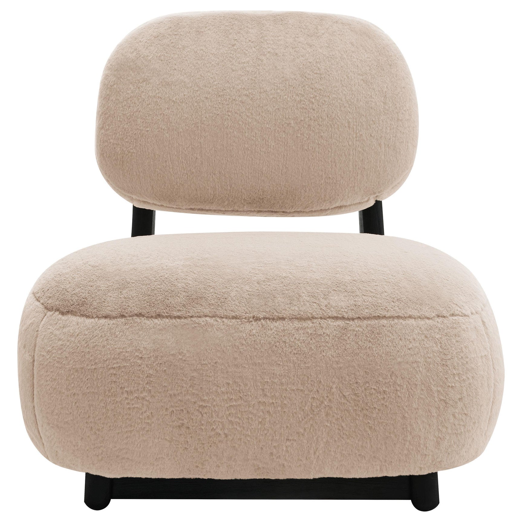 Duffie Upholstered Armless Accent Chair Camel 903097 - Ella Furniture