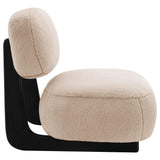 Duffie Upholstered Armless Accent Chair Camel 903097 - Ella Furniture