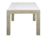 Dune Beige/Gray Modern Solid Wood And Veneers Fabric Upholstered Dining Room Set - Ella Furniture