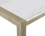 Dune Beige/Gray Modern Solid Wood And Veneers Fabric Upholstered Dining Room Set - Ella Furniture