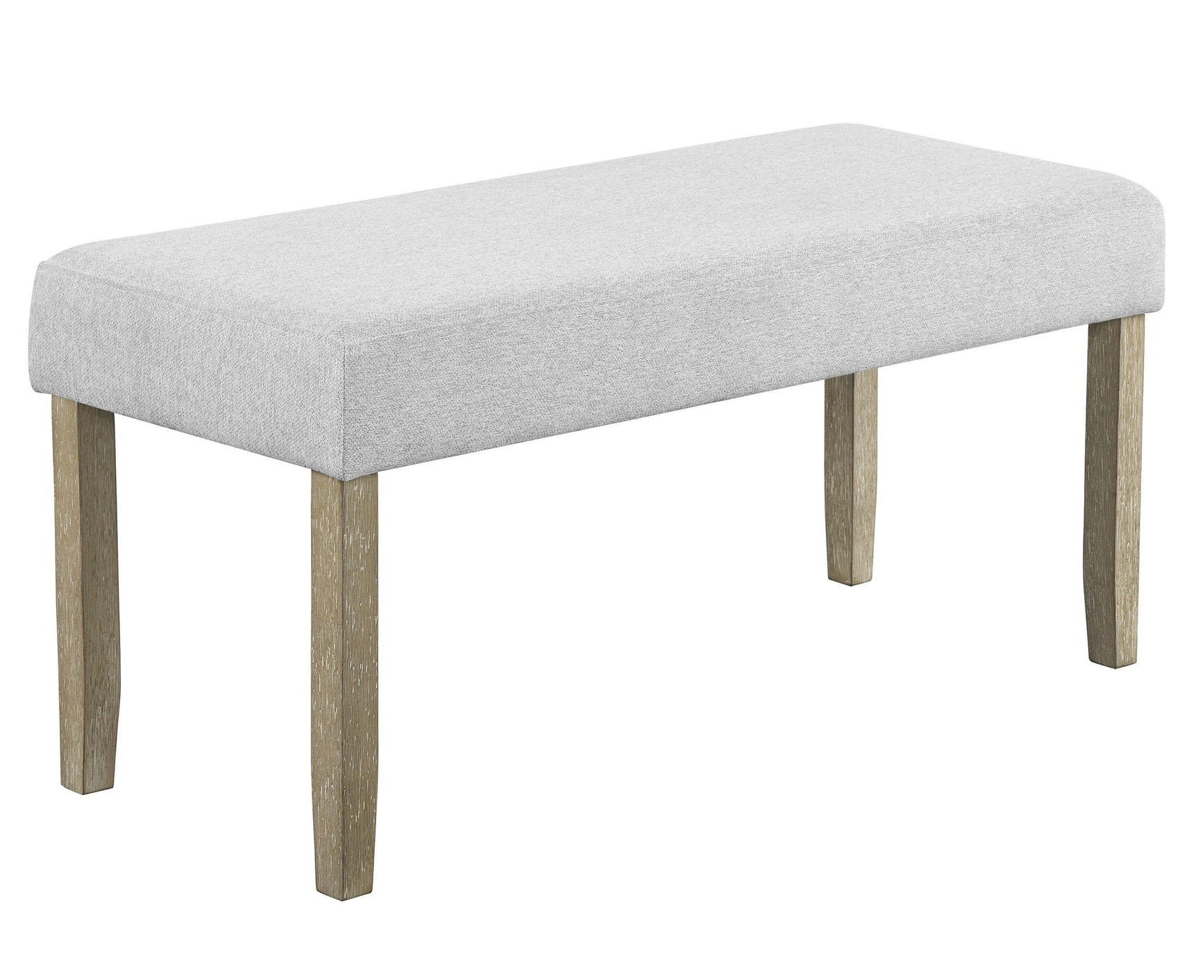 Dune Beige/Gray Modern Solid Wood And Veneers Fabric Upholstered Dining Room Set - Ella Furniture