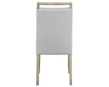 Dune Beige/Gray Modern Solid Wood And Veneers Fabric Upholstered Dining Room Set - Ella Furniture