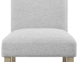 Dune Beige/Gray Modern Solid Wood And Veneers Fabric Upholstered Dining Room Set - Ella Furniture
