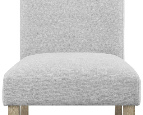 Dune Beige/Gray Modern Solid Wood And Veneers Fabric Upholstered Dining Room Set - Ella Furniture