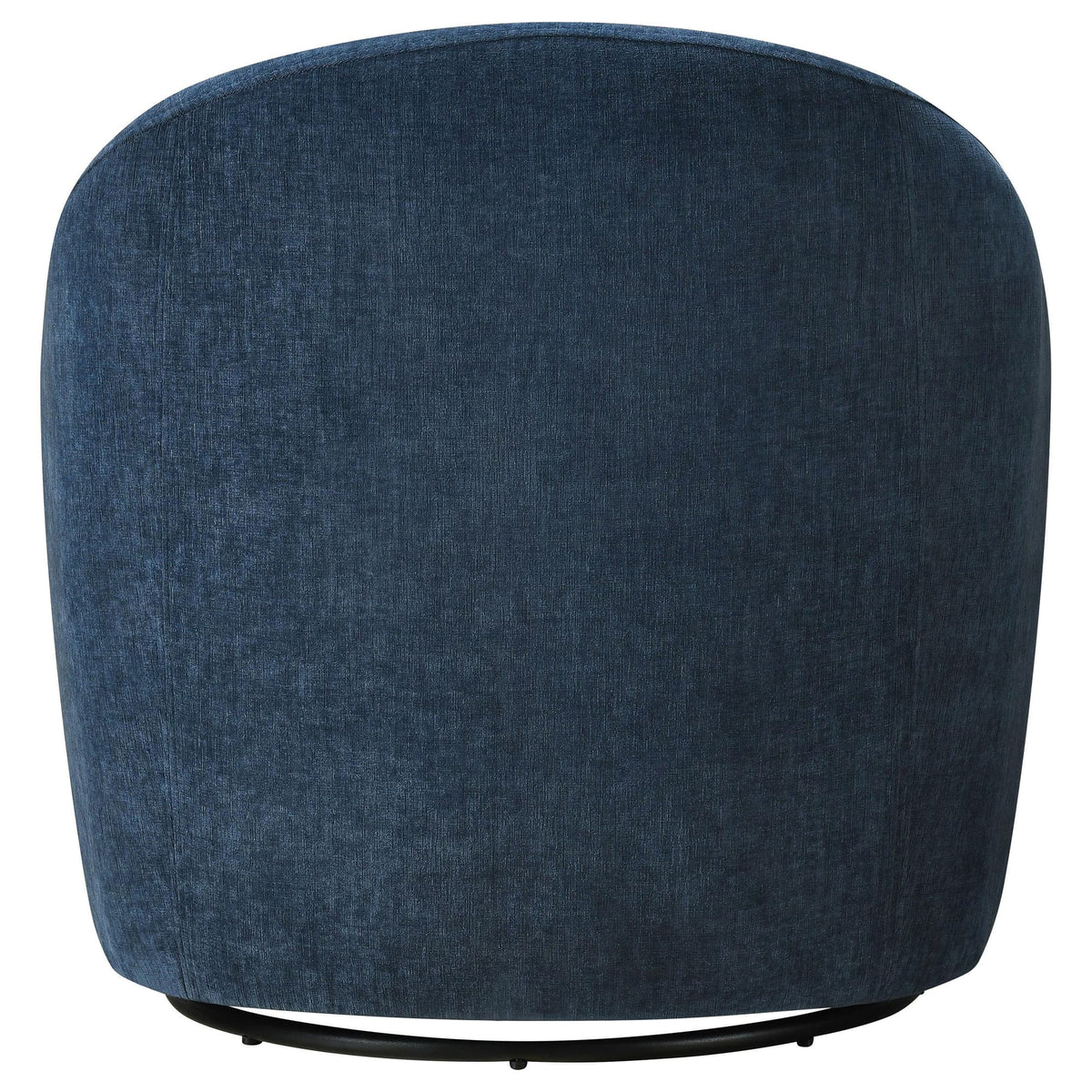 Leon Upholstered Barrel Swivel Accent Chair Navy — product image 6