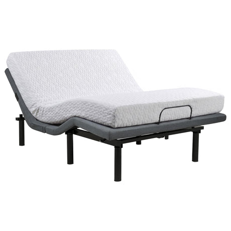 Weston Queen Dual-Motor Massage Adjustable Bed Base in Black and Grey — product image 3
