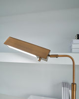 Yafe Bronze Finish Desk Lamp — detail view