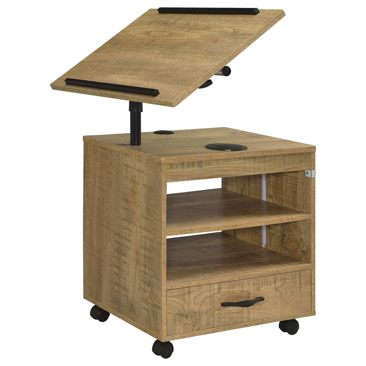 Lerma 1-Drawer Adjustable Tray Top Nightstand with Speaker Mango — product image 6