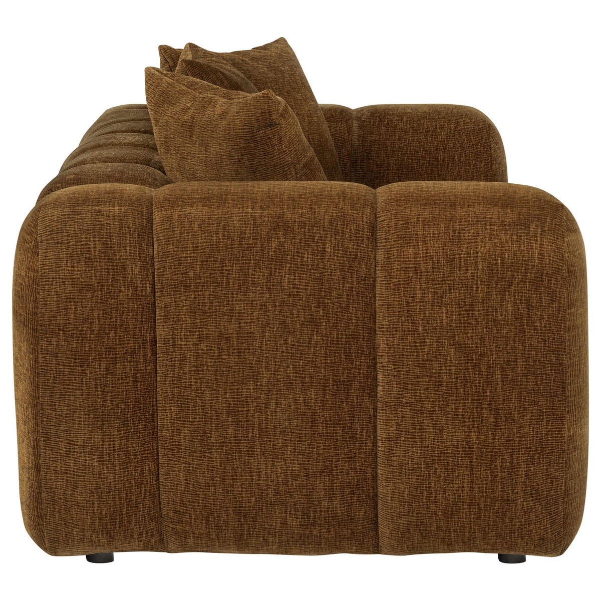 Lazaro 3-piece Fabric Upholstered Wide Channel Sofa Set Bronze — product image 10