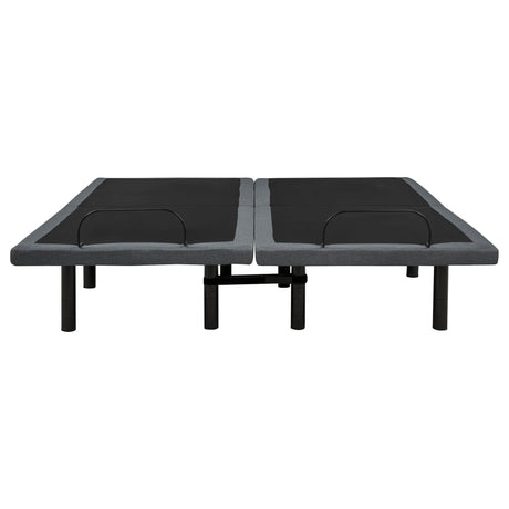 Weston Split Eastern King Massage Adjustable Bed Base in Black and Grey — product image 6