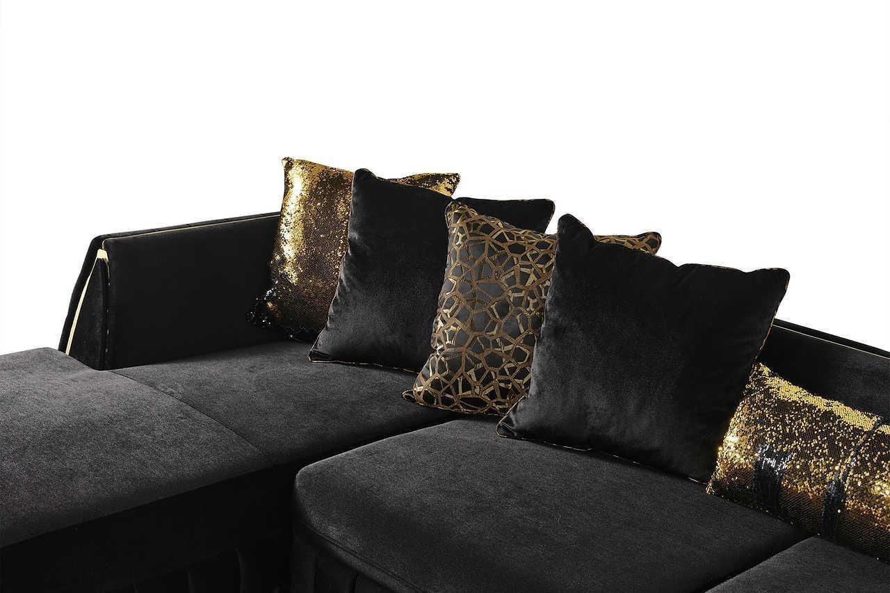 Sicilya Black Sectional