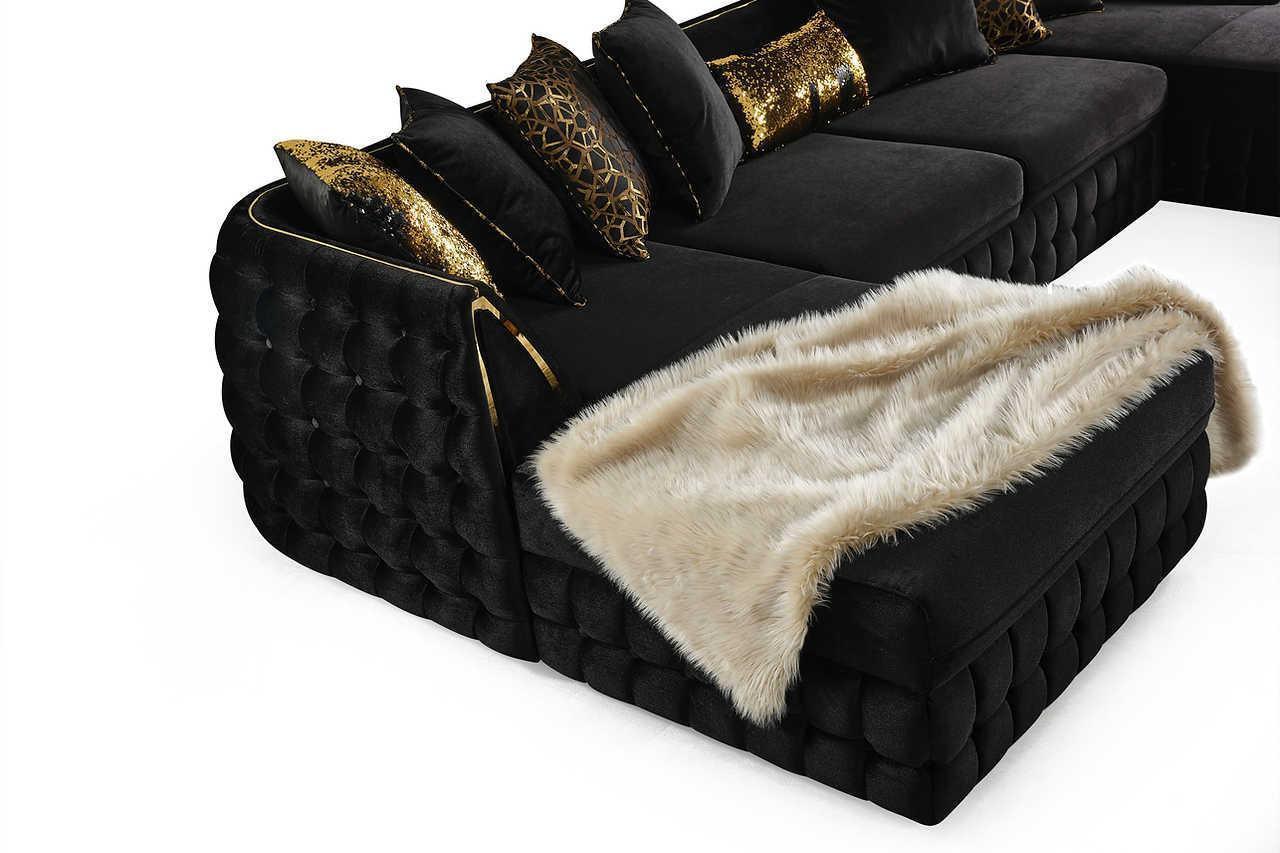 Sicilya Black Sectional