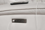 Starlight Sand Reclining Sectional w Power Adj Headrest
