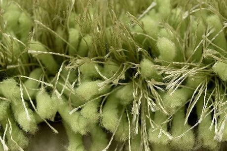 Afro Shag Lime Green Modern Transitional Art Silk Shine Rug - Ella Furniture