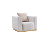 Alisha Ivory 2-Piece Living Room Set