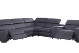 Picasso Dark Gray 6-Piece 2 Power Reclining Sectional